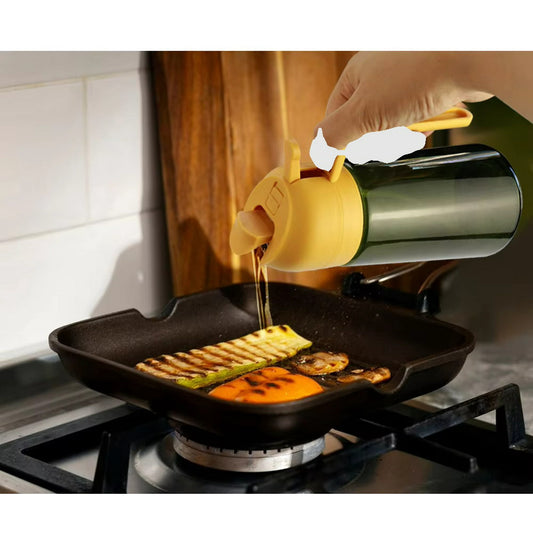 16oz Oil Dispenser Bottle for Kitchen - 2-in-1 Olive Oil and Cooking Spray