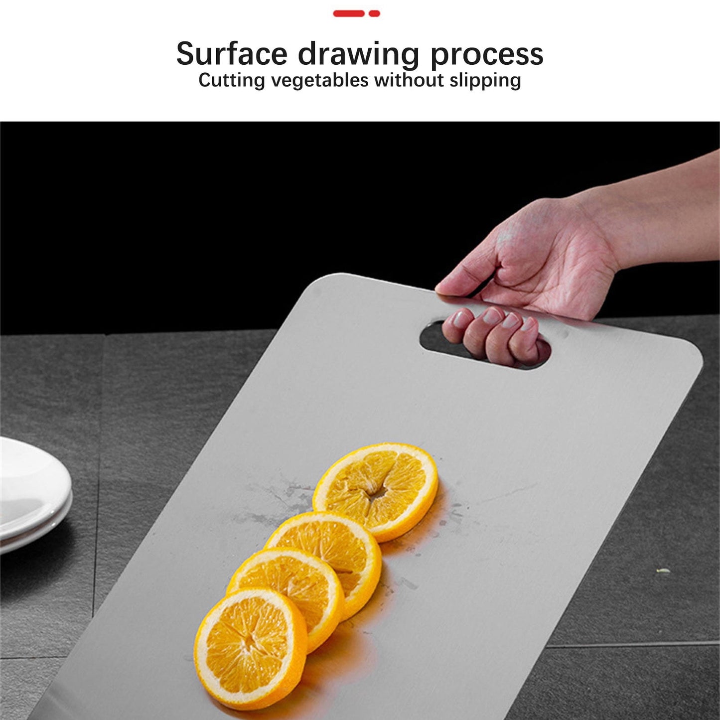 2024 New 304 Stainless Steel Chopping Board,Cutting Board for Kitchen Heavy Duty for Meat Cheese Vegetable Fruit