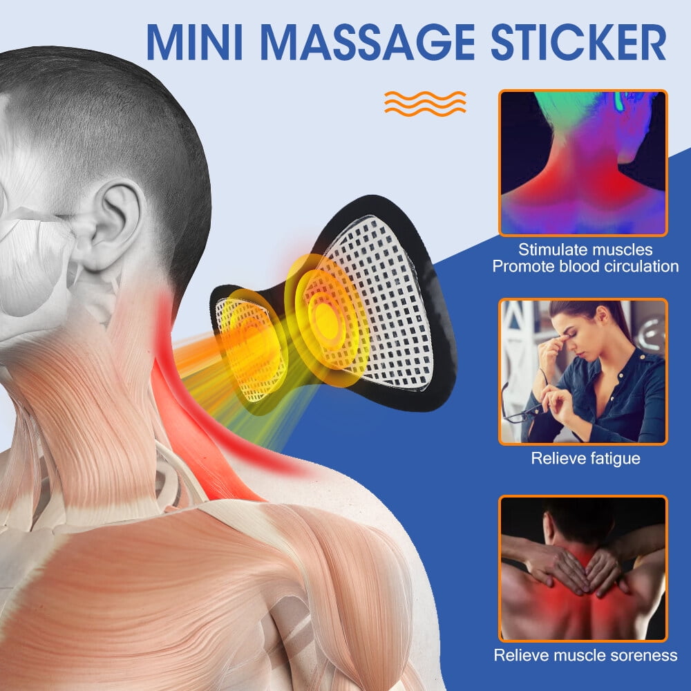 5pcs Microcurrent EMS Mini Massage Device,Neck,Foot,Hand,Back,Body Massager - for Pain Relief Deep Tissue,Relax Stiff Muscles,Improve Circulation